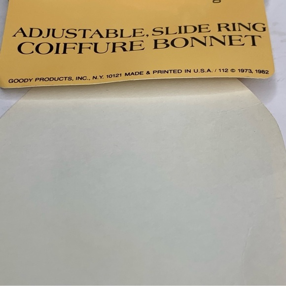 Goody’s Adjustable Slide Ring White Lace Coiffure Bonnet Vintage 1973 Walmart - Picture 5 of 5